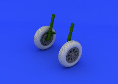 Eduard 632052 1/32 F-4U1 Wheels w/Diamond Patten Tire for Tamiya