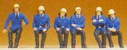 Preiser 14207 HO Scale Firemen Seated
