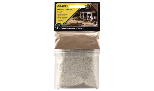 Woodland Scenics C1287 All Scale Gravel Gray Coarse