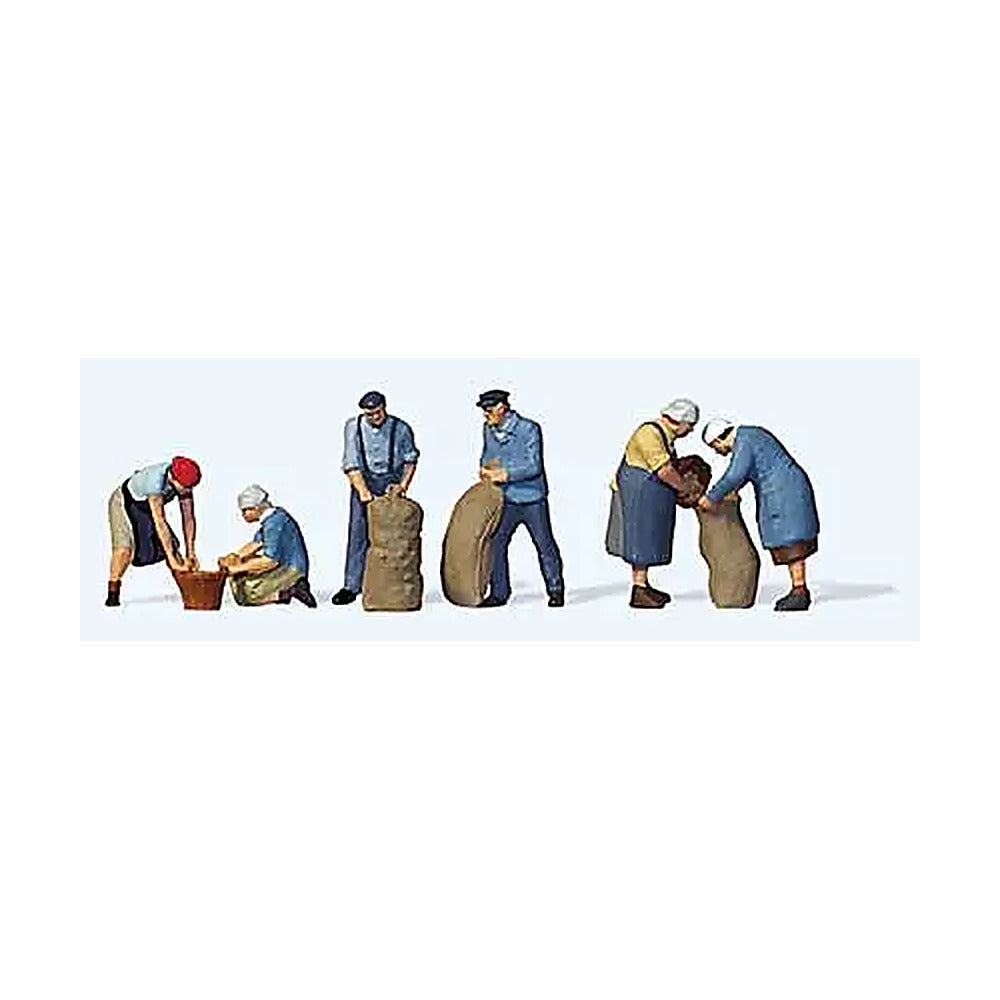 preiser 10605 ho scale working people at the potato harvest pkg6