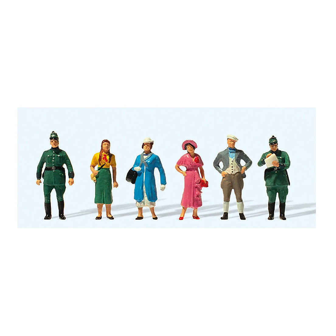 preiser 12483 ho scale passers by and street scene 1936 pkg6