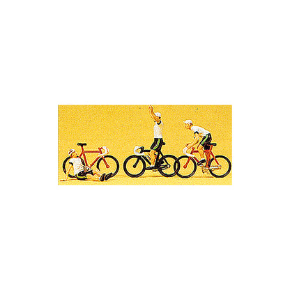 preiser 25005 ho scale cycle racers team b white