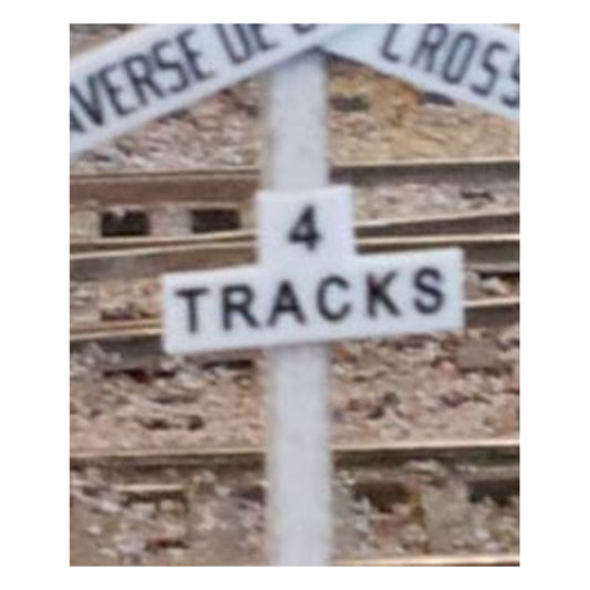 Osborn Models 1085 Ho Crossbuck Track Numbers