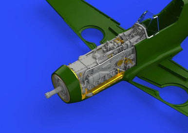 Eduard 648300 1/48 Engine & Fuselage Guns for EDU (PE & Resin)