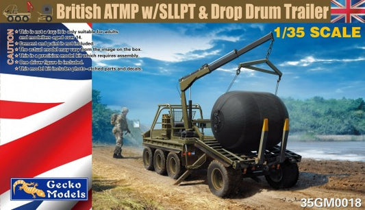 Gecko Models 350018 1/35 British ATMP Vehicle w/SLLPT & Drop Drum Trailer