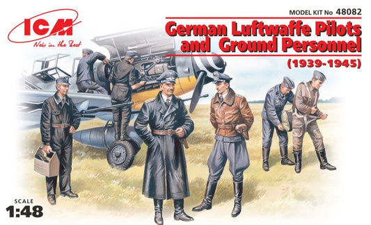 ICM Models 48082 1/48 Luftwaffe Pilots & Ground Personnel 1939-45 (7)