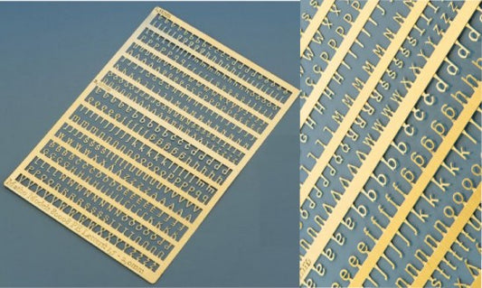 Matho Models 80008 Multi-Scale 1.5, 2.0mm Letters Photo-Etch