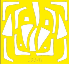 Eduard JX278 1/32 Mask Aircraft- F100C TFace for TSM