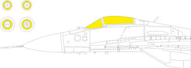 Eduard CX690 1/72 MiG-29 9-13 MASK for GREAT WALL HOBBY Kit