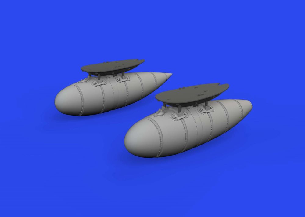 Eduard 672321 1/72 Aircraft- Bf109F/G External Fuel Tanks for EDU (Decals & Resi