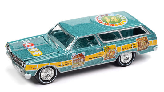 Johnny Lightning JLSP264 1/64 Scale Game Of Life - 1965 Chevrolet Station Wagon