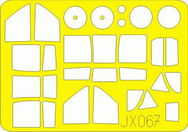 Eduard JX067 1/32 Mask Ki-61 I Hei Hien for Hasegawa Canopy Mask Set