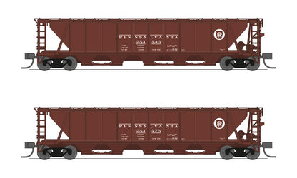 Broadway Limited 7250 N H32 Cvd Hopper Prr 2Pk A Red