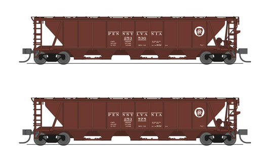 Broadway Limited 7250 N H32 Cvd Hopper Prr 2Pk A Red