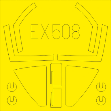 Eduard EX508 1/48 Sea Harrier FRS.1 Mask Canopy Mask Set