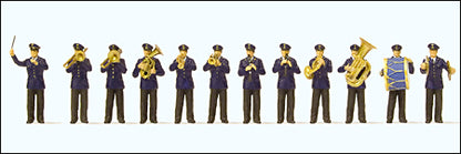 Preiser 10600 HO Scale Working People German Band pkg(12)