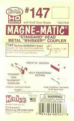 Kadee 147 HO Scale #147 Whisker(R) Self-Centering Metal Knuckle Couplers - Kit