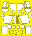 Eduard CX243 1/72 Mask HAS.2 Lynx for Hobby Boss Canopy Mask Set