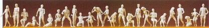 Preiser 16400 HO Scale Unpainted Figure Set Adam & Eve Combination Kit