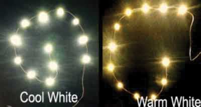 Evans Designs UCS12 All Scale 12 LED Chip String -- Cool White, 12-18V AC/DC, 1.6 x 3.2mm LEDs