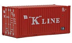 Walthers SceneMaster 949-8013 HO 20' Container K-Line