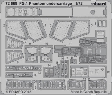 Eduard 72668 1/72 FG.1 Phantom Undercarriage Photo Etched Set for