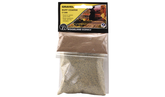 Woodland Scenics C1289 All Scale Gravel Buff Coarse
