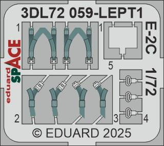 Eduard 3DL72059 1/72 E-2C SPACE SPACE for HELLER Kit
