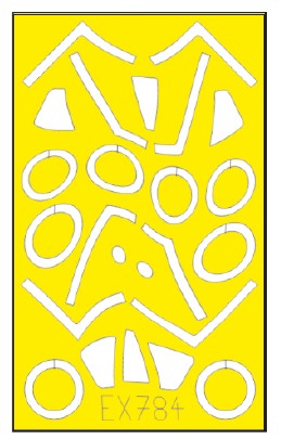 Eduard EX784 1/48 Mask Aircraft- Sabre F4 TFace for ARX