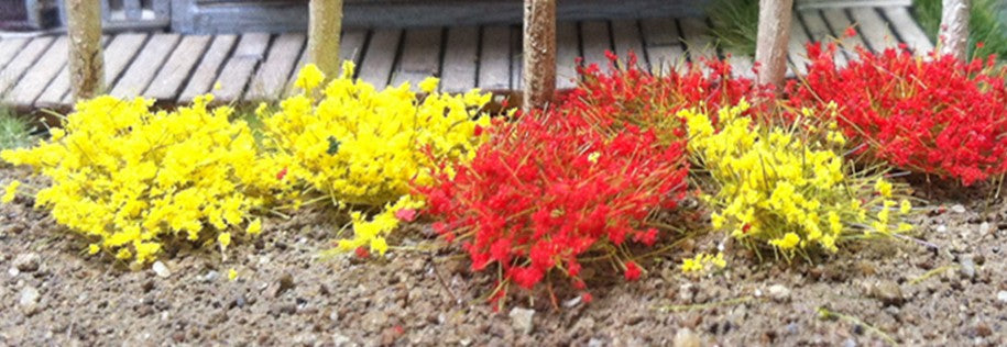 Bachmann 31034 Scenescapes 6mm Tufts Yellow & Red (100/pk)