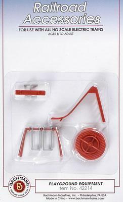 Bachmann 42214 HO Scale Playground Equipment 4 Piece Set