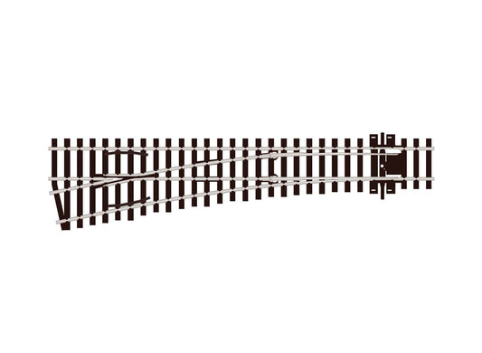 Peco SL-E196 HO Scale Code 75 Streamline Medium Radius Turnout
