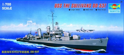 Trumpeter Scale Models 5731 1/700 USS The Sullivans DD537 Destroyer