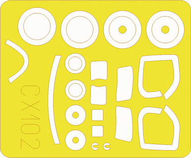 Eduard CX102 1/72 Paint Mask for HASEGAWA S-2F Canopy Mask Set