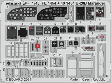 Eduard FE1454 1/48 B-26B Marauder Zoom Set Zoom Photo Etch Set