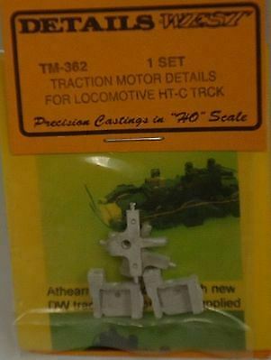 Details West 362 HO Scale Traction Motor Details -- For Locomotive HT-C Trucks