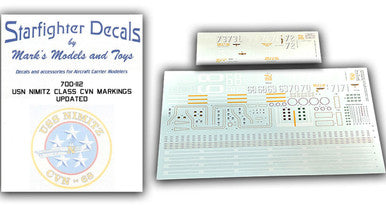 Starfighter Decals 700112 1/700 - USS Nimitz Class CVN-68 (Updated)