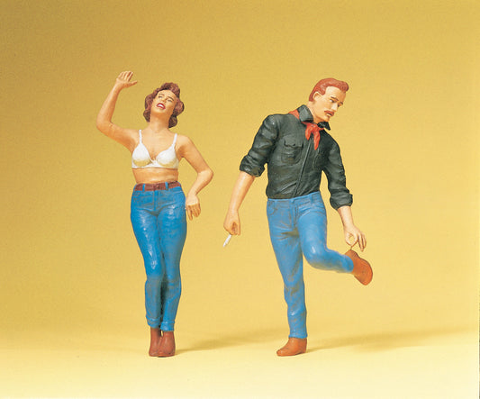 Preiser 45127 G Scale Couple in Jeans Figure Set