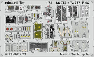 Eduard SS757 1/72 F-4C for Fine Molds Photo Etch Detail Set