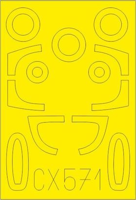 Eduard CX571 1/72 Mask Aircraft- He162A for SHY