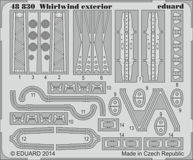Eduard 48830 1/48 Photo Etch Whirlwind Exterior for TRUMPETER