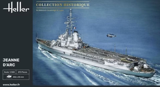 Heller 81034 1/400 Jeanne D'Arc French Helicopter Carrier Ship
