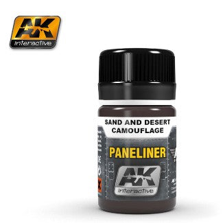 AK Interactive 2073 Air Series: Panel Liner Sand & Desert Camouflage Enamel Pain
