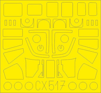 Eduard CX517 1/72 Mask Sea King HAR3/Mk43 for AIR Canopy Mask Set