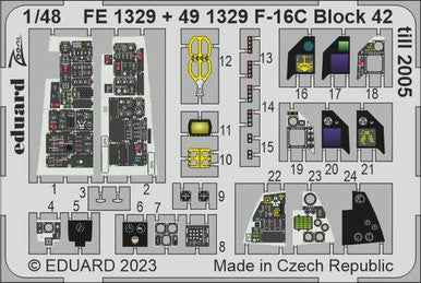 Eduard 491329 1/48 F-16C Block 42 Till 2005 for Kinetic