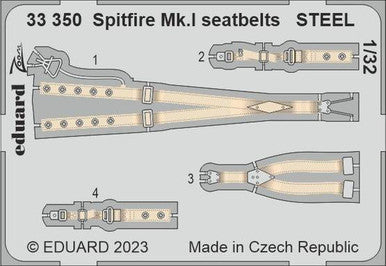 Eduard 33350 1/32 Spitfire Mk.I Seatbelts Steel for Kotare