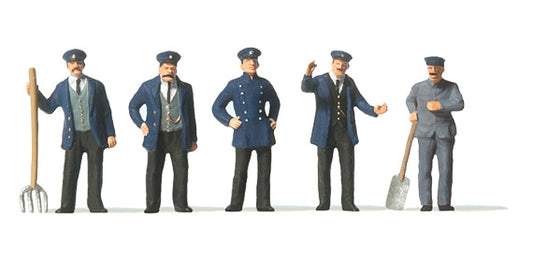 Preiser 12191 HO Scale Railway Engine-Driver & Stoker Figures