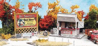 Bar Mills 951 N Scale Swanson's Lunch Counter -- Kit - 1-1/2 x 1"