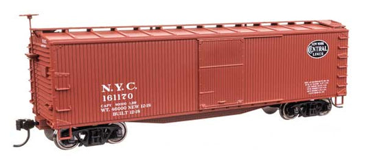 Walthers Mainline 910-40192 HO Scale 40' Wood Boxcar RTR NYC #161170