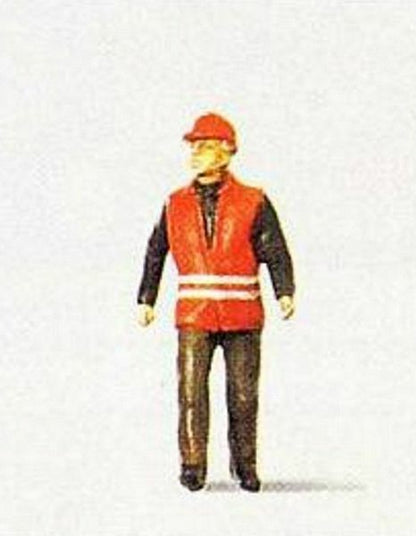 Preiser 28008 HO Scale Individual Figure - Railway Personel Modern